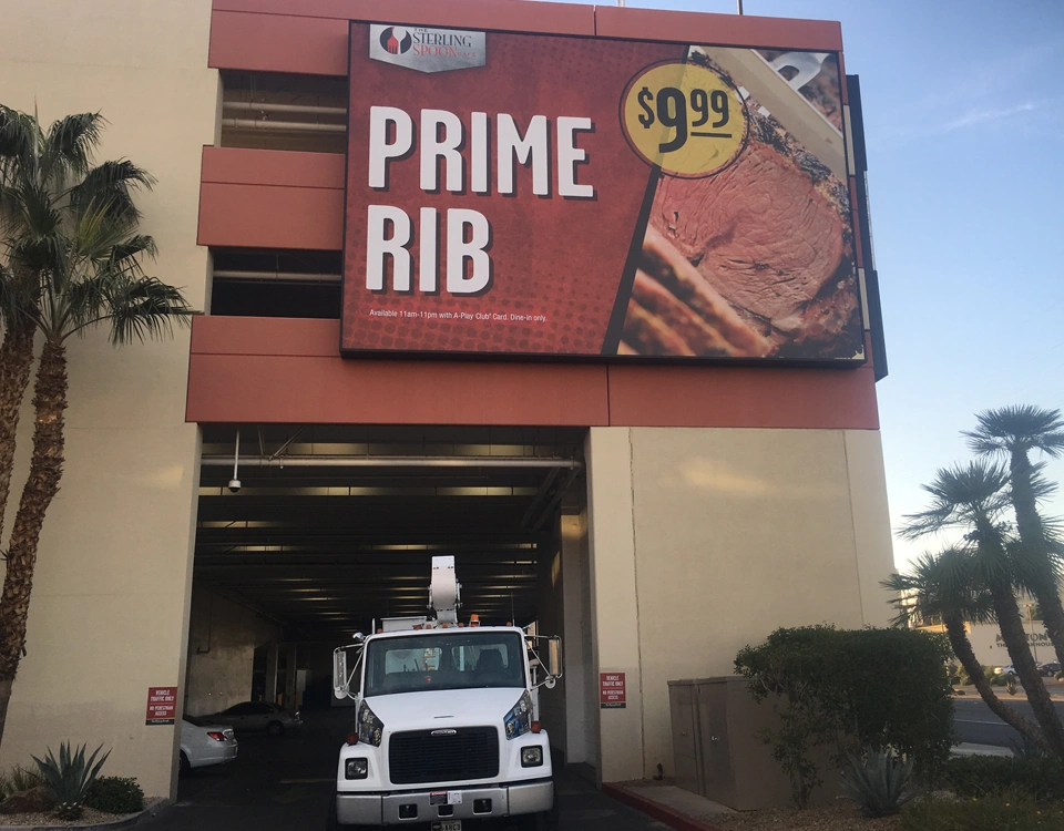 banner for the restaurant